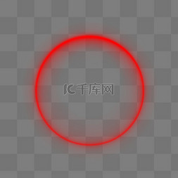 超能线条光线圆红色圆环光线