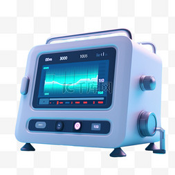 医生心脏病心电监护仪AED医疗箱
