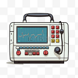 医院心脏病护士心电监护仪AED医疗