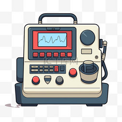 医院心脏病日护士心电监护仪AED医