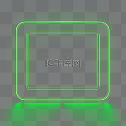 霓虹灯效果边框图片_炫酷发光体夜店霓虹效果边框发光