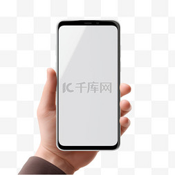 android图片_手持白色三星Android智能手机的人