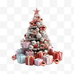 圣诞嗨皮树圣诞节圣诞树立体风松