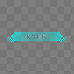 边框图片_蓝色科技电竞标题栏边框标题框