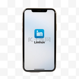 linkedin图片_LinkedIn徽标显示在智能手机上