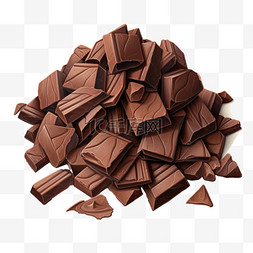 巧克力碎屑纹理元素立体免扣图案