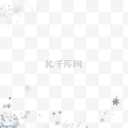 圣诞透明雪花图片_雪暴雪真实叠加背景。雪花在透明