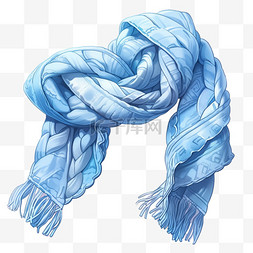 围巾装饰图片_围巾图形冬季元素立体免扣图案