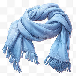 围巾装饰图片_围巾质感冬季元素立体免扣图案