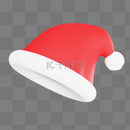 圣诞派对图片_3D黏土圣诞帽