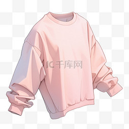 粉色衣服图片_卫衣粉色衣服元素立体免扣图案