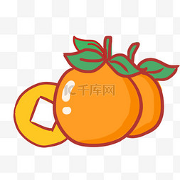 橘子图片_新年橘子铜钱春节大吉大利