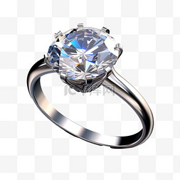 戒指钻石创意元素立体免扣图案