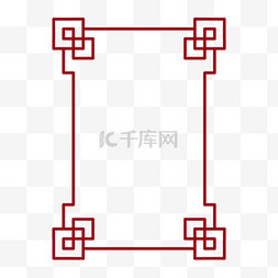 2017春节图片_中式花纹装饰边框免抠元素