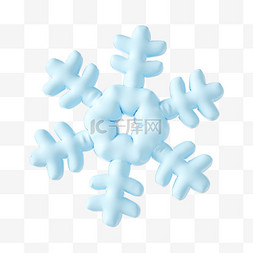 雪花免抠图片_3d圣诞节气球雪花