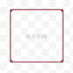 中式方形花纹图片_中式花纹方形边框国风装饰元素