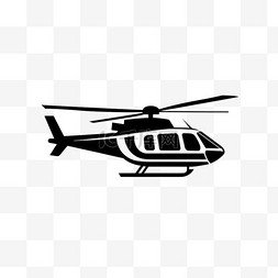 卡通直升机图标元素立体免扣图案