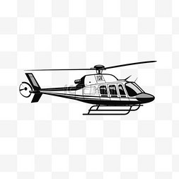 绘画直升机图标元素立体免扣图案