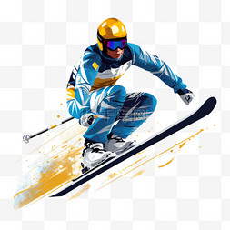 滑雪馆里滑雪图片_跳台滑雪