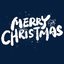 节日底部装饰免抠艺术字图片_MerryChristmas圣诞节节日标题