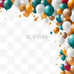 气球横幅图片_生日快乐。晚会庆典、海报、横幅