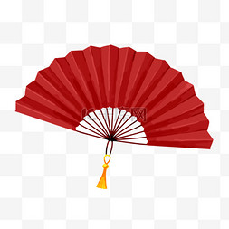 中式折扇中国风新年春节装饰元素