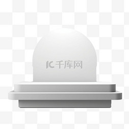 立体白色台子图片_ai绘画白色台子元素立体免抠图案