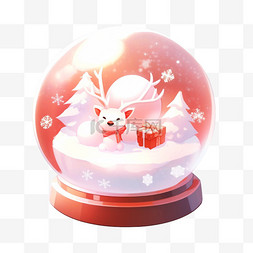 狂欢圣诞圣诞狂欢图片_圣诞节圣诞狂欢UI圣诞水晶球立体
