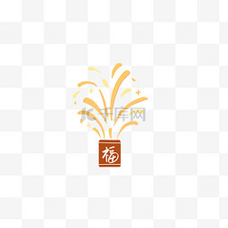新年福字装饰图片_新春新年喜庆福字地面喷花装饰素