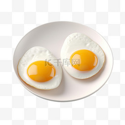 合成鸡蛋食物元素立体免抠图案