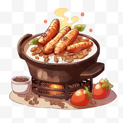 春节温馨围炉煮茶冬季菜肴41图片