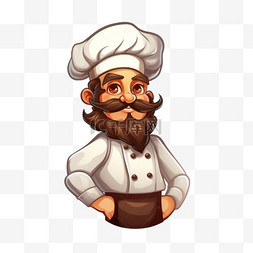 卡通女厨师人物图片_可爱的男厨师