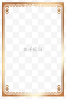 2024春节海报图片_2024新年快乐金色中式花纹铜钱边
