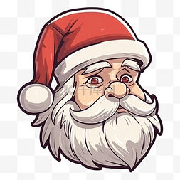 圣诞节圣诞老人红眼睛图案