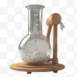 玻璃器花瓶图片_实验木质道具