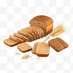 甜面包图片_面包黄色小麦