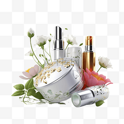 产品宣传单张图片_化妆品植物绿色