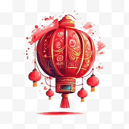 春节漂亮的新年灯笼