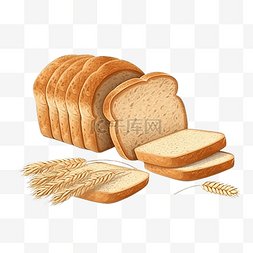 面包小麦方形