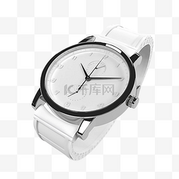 钟表白色钟表图片_手表指针白色