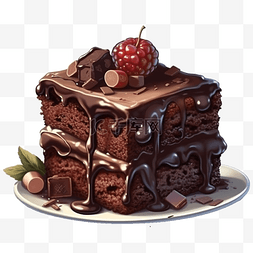巧克力蛋糕卡通