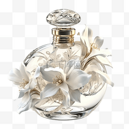 香水瓶鲜花瓶子透明