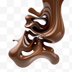 巧克力酱喷溅图片_巧克力液体