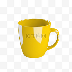 咖啡杯黄色光泽