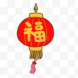 红色剪纸福龙图片_手绘卡通新年灯笼免抠元素