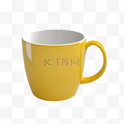 咖啡杯黄色精致