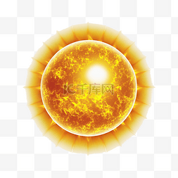 太阳燃烧火焰