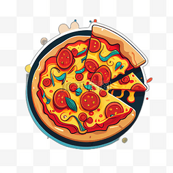 比萨图片_美味圆形比萨