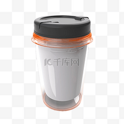 咖啡杯便携式橙色