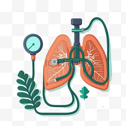 哮喘日肺卡通